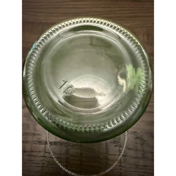 Vintage Green Glass Preservatives Jar - Picture 8 of 9